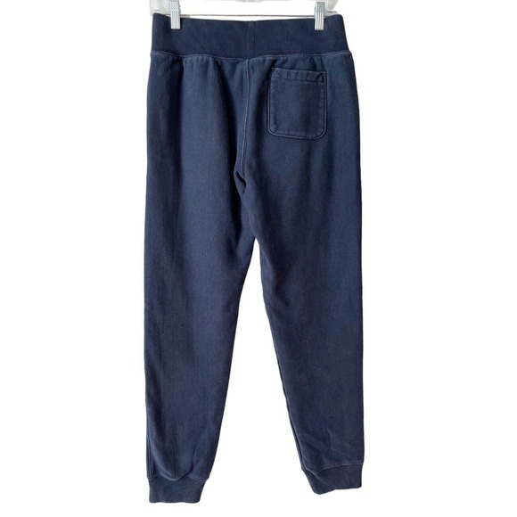 Champion Reverse Weave Blue Retro Spell Out Fleece Lined Womens Joggers Small - Picture 2 of 8